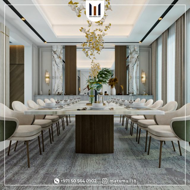شركة تصميم غرف طعام في أبو ظبي