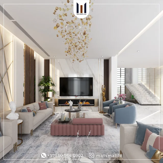Modern Reception Hall Decoration Company in Sharjah