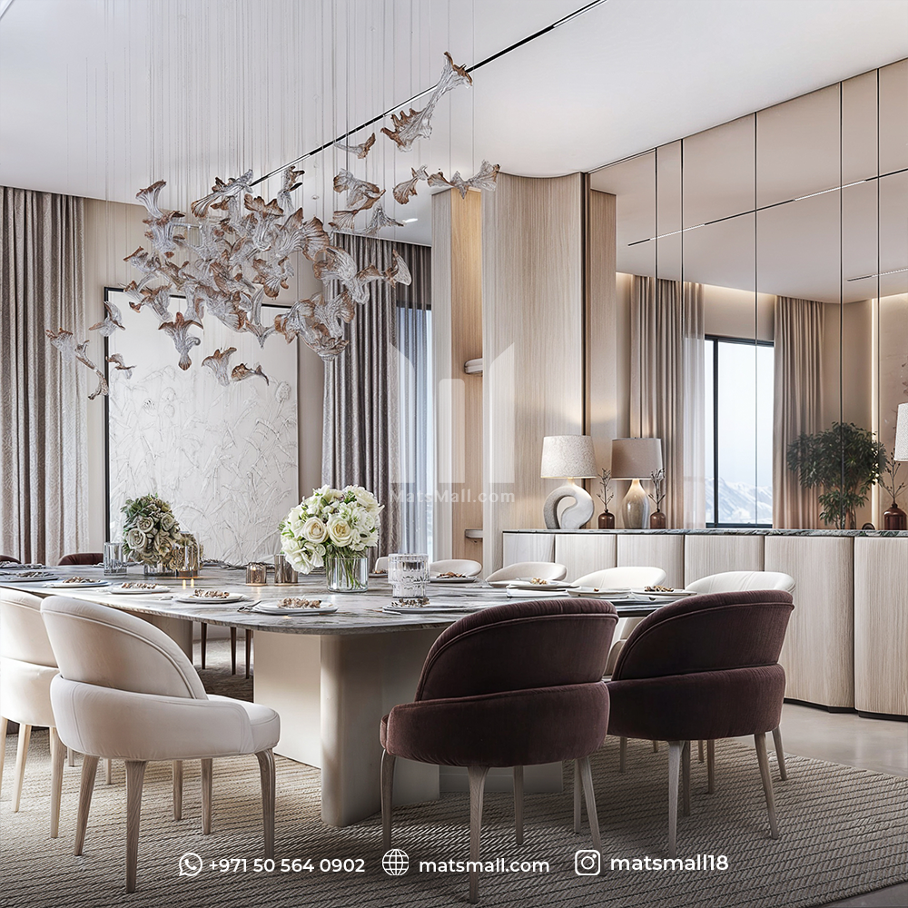 شركة تصميم صالة مفتوحة مع المطبخ في أبوظبي